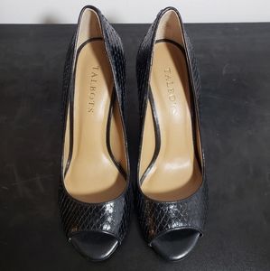 Talbots black Open Toe Heels